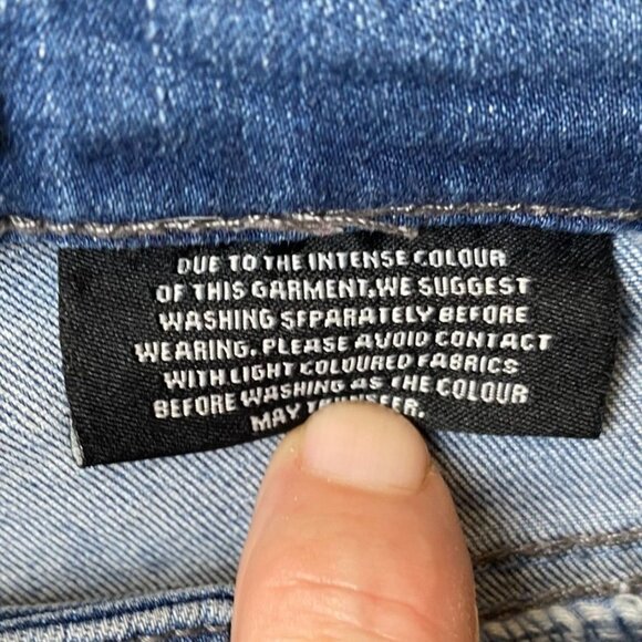 Buffalo Womens Jeans 10/30 Blue Denim Mid-Rise Stretch Straight Ankle Grazer - Picture 11 of 13